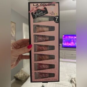 ✨L.A. Colors Lip Gloss Set – 7-Piece “Lips That Shine” Collection | Vanilla ✨